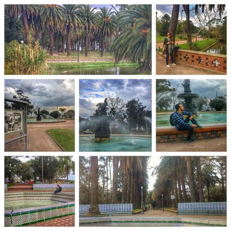 Parque Rodó, chafariz e Pátio Andaluzia