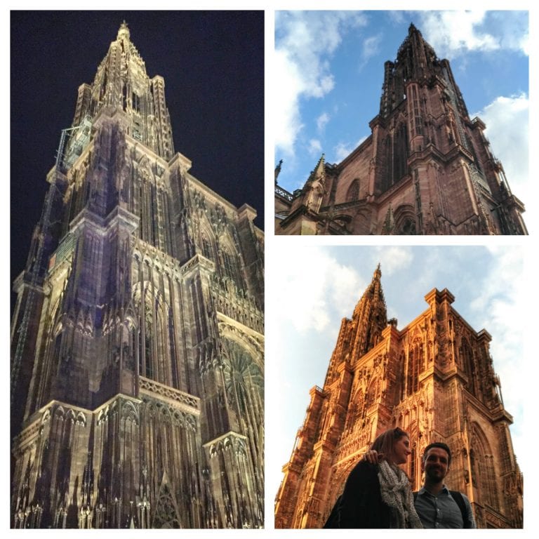 Catedral de Notre Dame de Strasbourg: vários momentos do dia