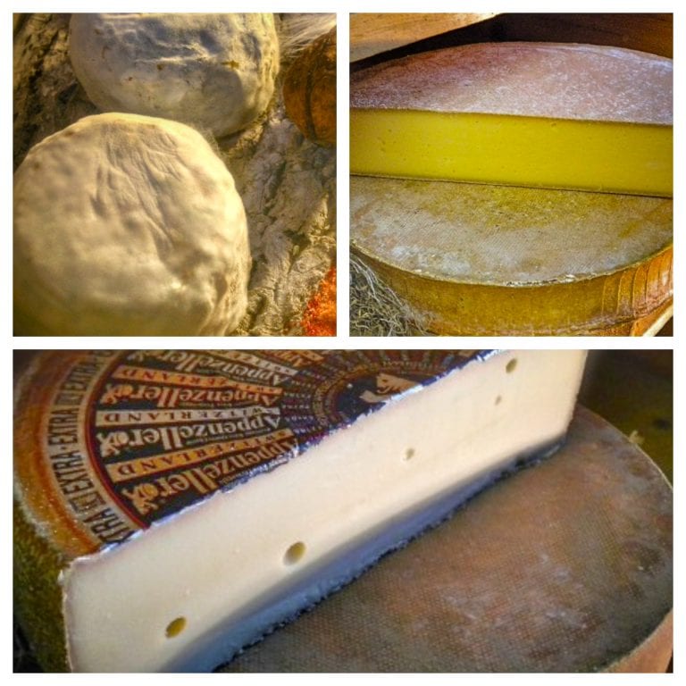 La Cloche à Fromage: alguns dos muuuuuitos queijos (1- brebidin entier; 2- Abondance e 3- Bleu de gex | Imagens: site oficial do restaurante