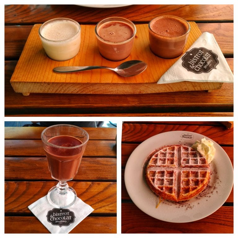 Bistrot et Chocolat: Trio de Chocolats, Les Chocolats Noirs e Gaufre Minute