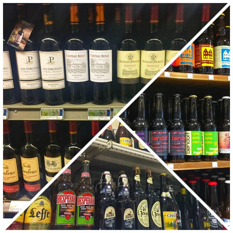 Vinhos (uma especialidade francesa), espumantes e cervejas artesanais e especiais são uma boa opção de compras nos supermercados em Paris