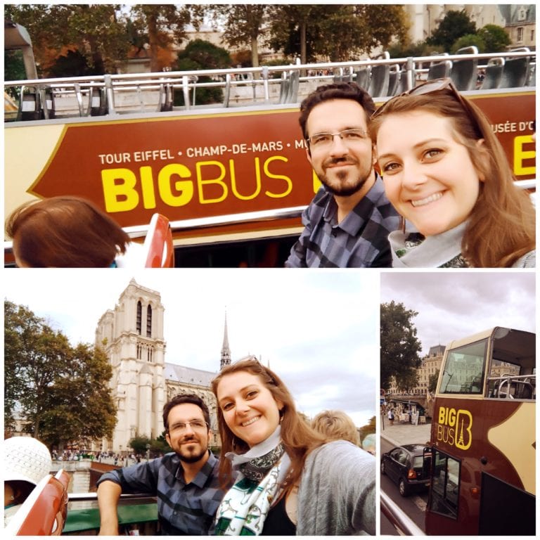 Táxi, carro, ônibus, trem e metrô de Paris: guia dos meios de transporte em Paris 2 Big Bus Paris - início da viagem