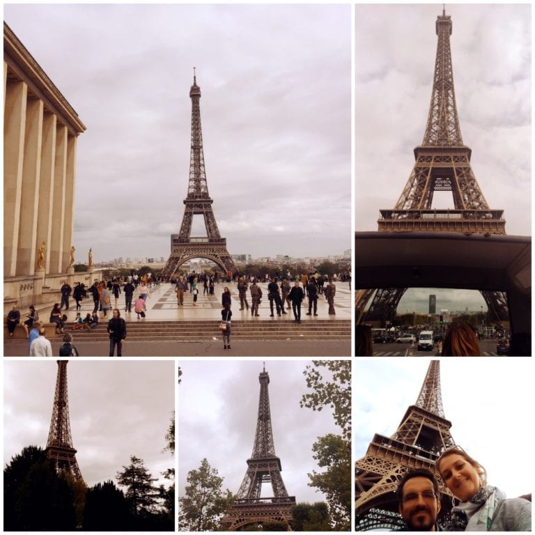 Big Bus Paris - paradinha na Torre Eiffel