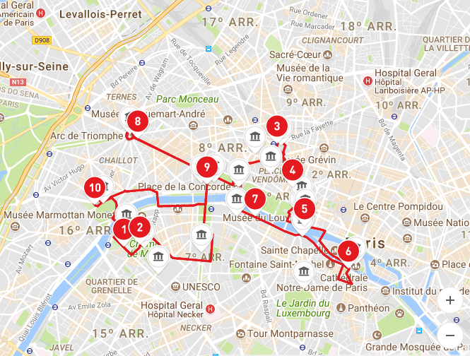 Big Bus: Rota Vermelha, passando pelos principais pontos turísticos de Paris