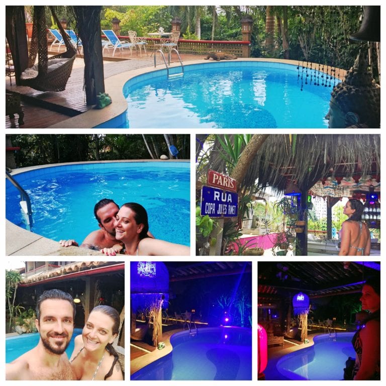 Aquabarra Boutique Hotel & Spa - curtindo a piscina de dia e à noite