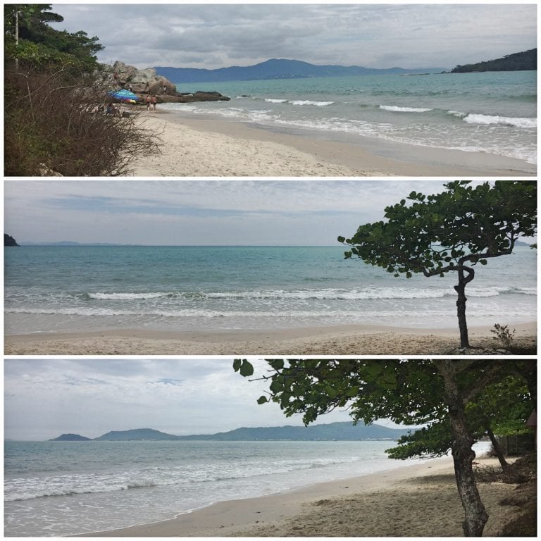 A praia mais próxima