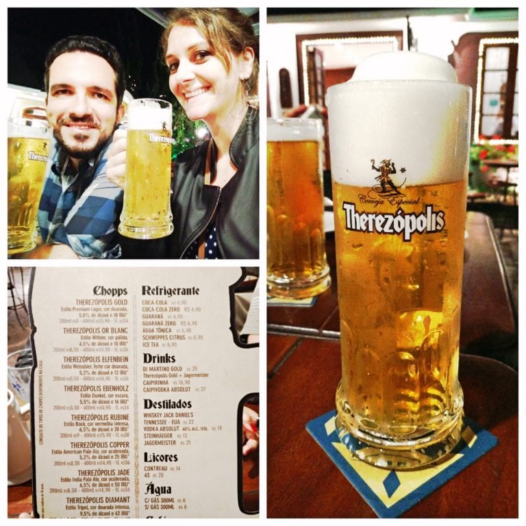 Como é a Vila St. Gallen em Teresópolis, a casa da Cervejaria Terezópolis 11 Vila St. Gallen - abrindo os trabalhos da noite com uma cerveja on tap