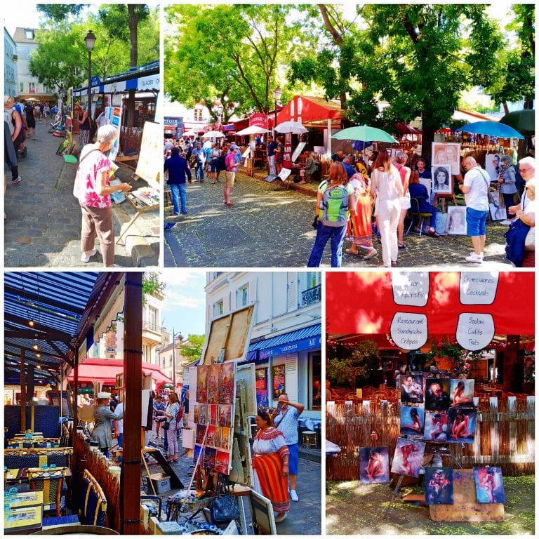O que fazer em Paris: roteiro de 5 dias (ou mais) na capital da França 30 Place du Tertre – o coração de Montmartre com seus artistas de ruas