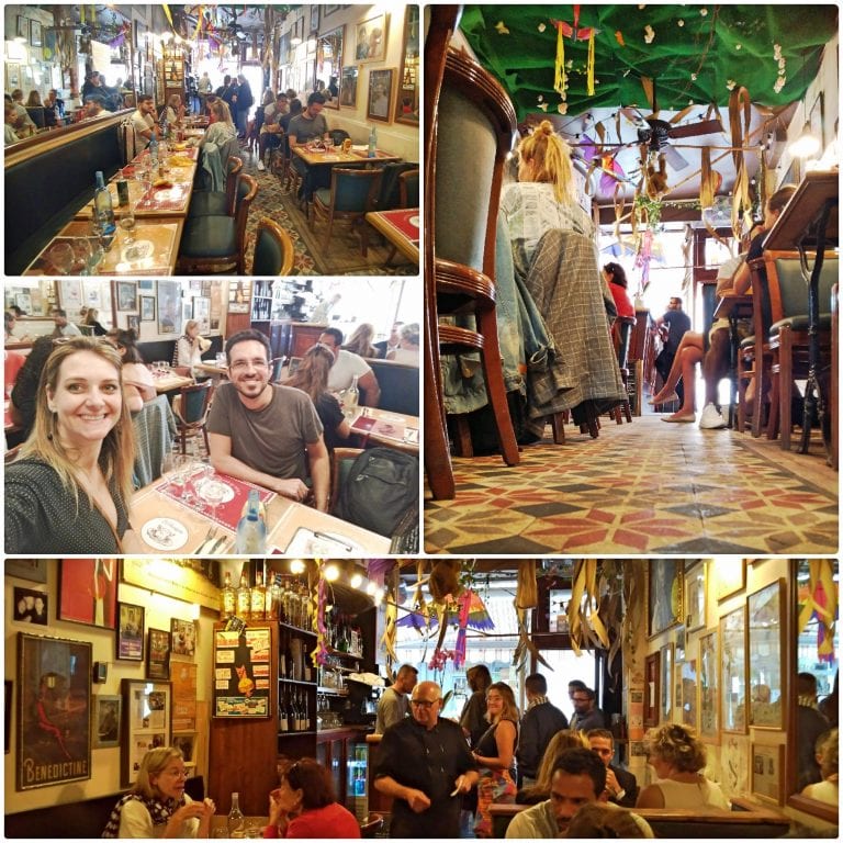 La Ravigote, em Paris: receitas 'de antigamente' em um autêntico restaurante de bairro 3 La Ravigote - decoração super peculiar e as pessoas aproveitando o almoço