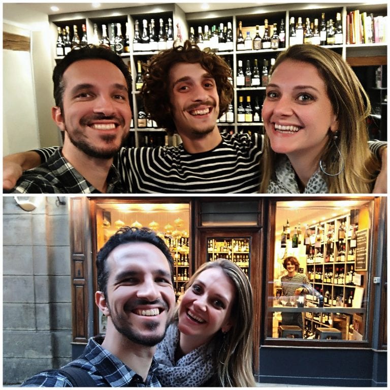 Divvino Marais - foto com o Thomas, que ministrou o nosso Wine Flight