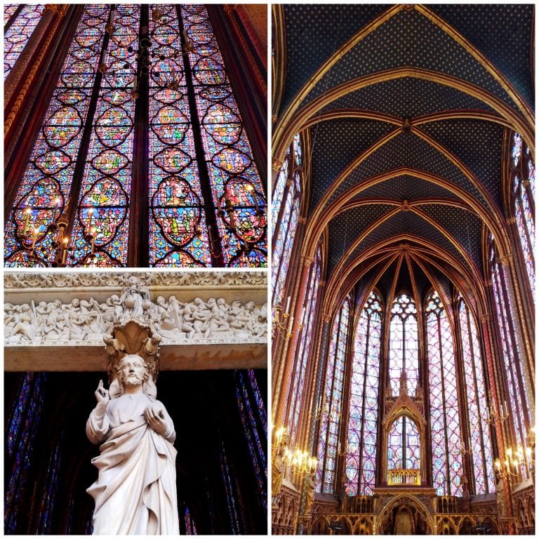 Sainte Chapelle - capela superior, destinada aos reis e às relíquias sagradas