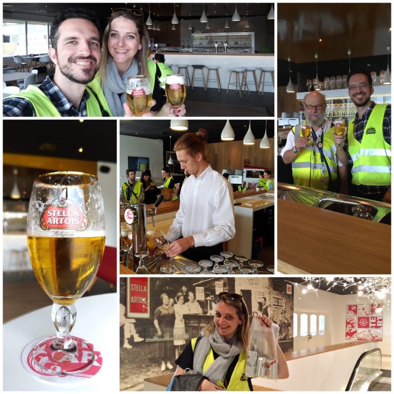 O momento de experimentar a cerveja e ganhar o kit de presente da Stella Artois