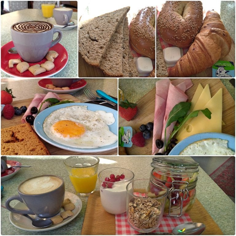 Café da manhã no Kaffeenini - nosso pedido