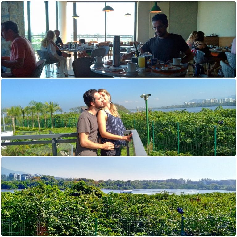 Grand Hyatt Rio de Janeiro - Espaço Tano onde é servido o café da manhã com vista para a Lagoa de Marapendi