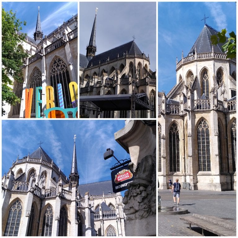 Exterior da igreja de São Pedro, no Grote Markt de Leuven