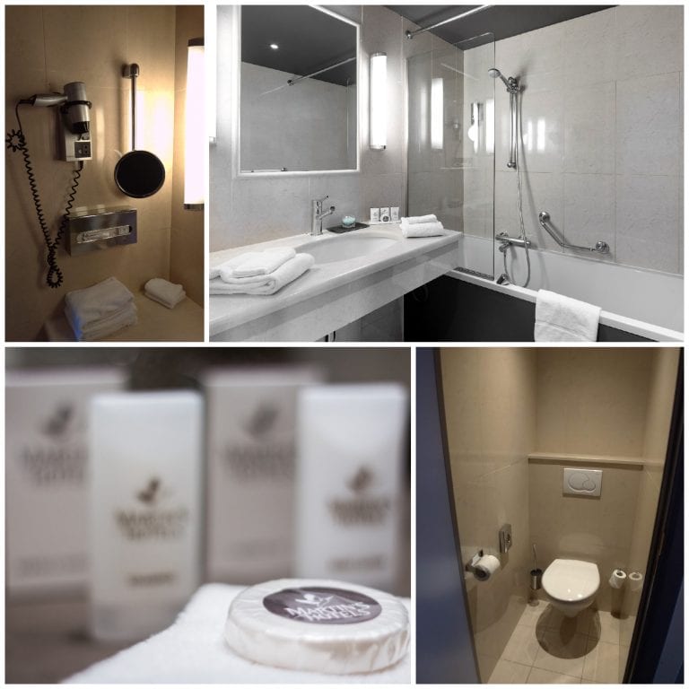Onde ficar em Bruxelas: hospede-se com qualidade e preço justo no Martin's Brussels Hotel 8 Banheiro do quarto