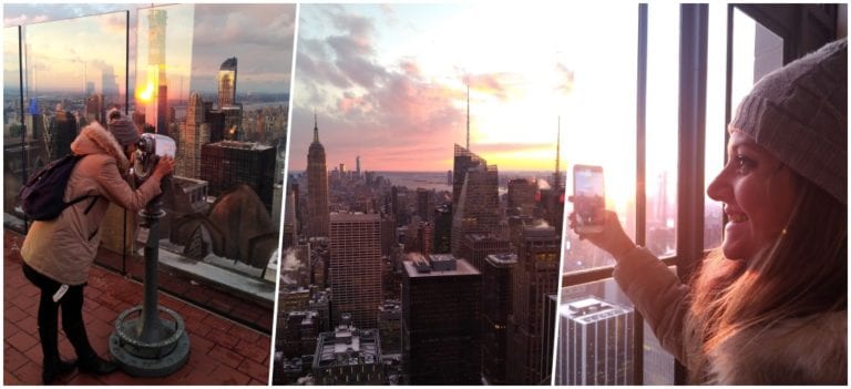 Do alto do Top of the Rock com o CityPASS New York