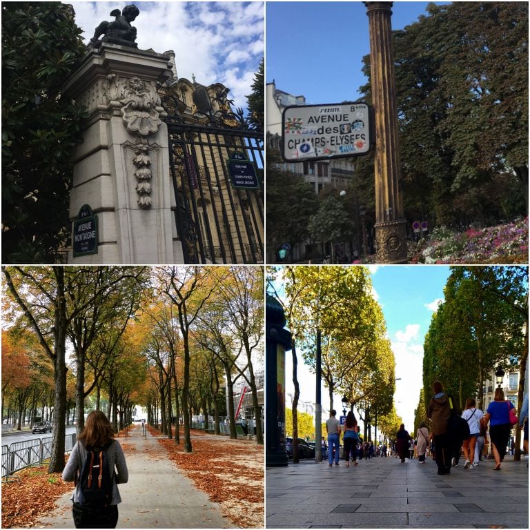 Avenida Champs-Élysée e Avenue Montagne