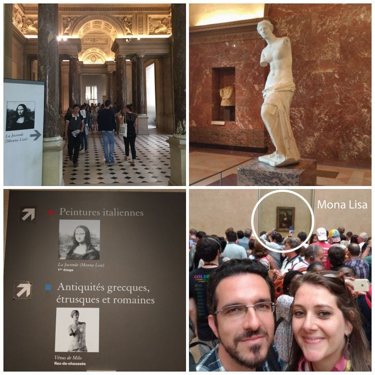 O que fazer em Paris: roteiro de 5 dias (ou mais) na capital da França 43 Boa sinalização para as obras mais famosas: Mona Lisa e Vênus de Milo