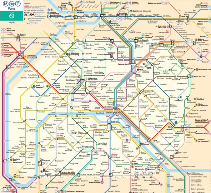 Táxi, carro, ônibus, trem e metrô de Paris: guia dos meios de transporte em Paris 4 Táxi, carro, ônibus, trem e metrô de Paris: guia dos meios de transporte em Paris - metro paris