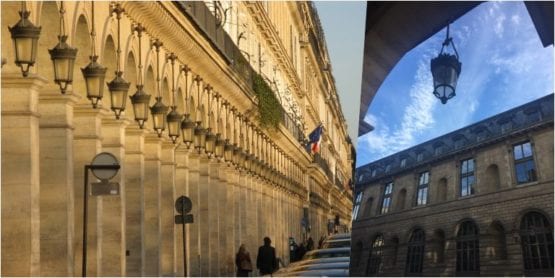 Rue de Rivoli e seus famosos arcos