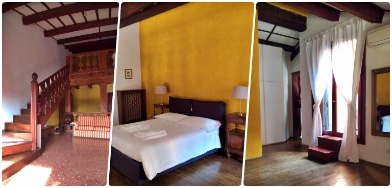 Onde ficar em Vicenza: dois quartos no mezanino no apartamento Maria da Áustria no Palazzo Valmarana Braga  