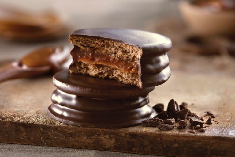 Alfajor Argentino: cobertura de chocolate