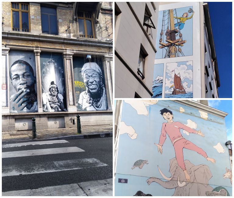 Painéis incríveis de arte de rua por Bruxelas