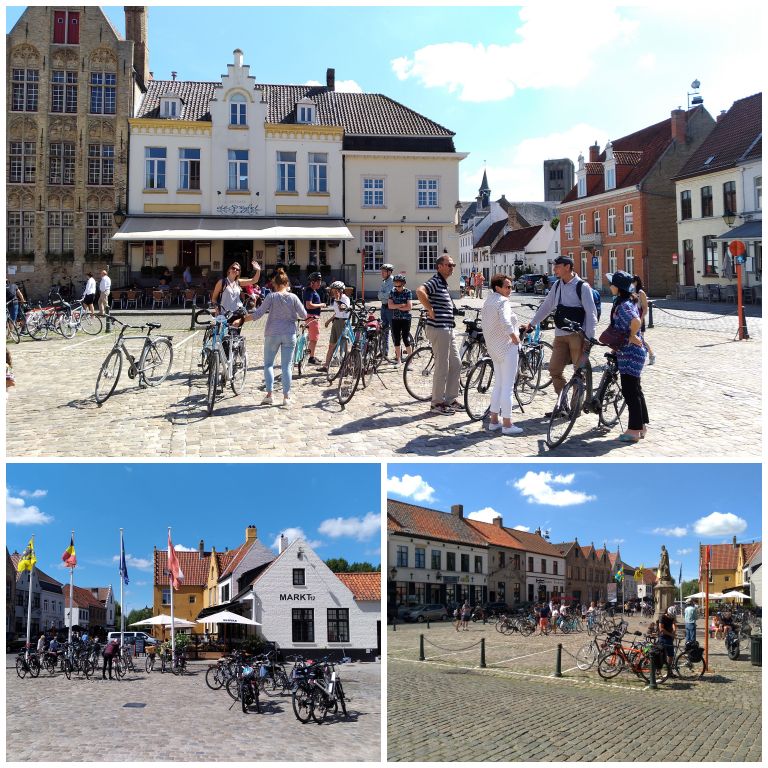 Markt, a praça principal de Damme