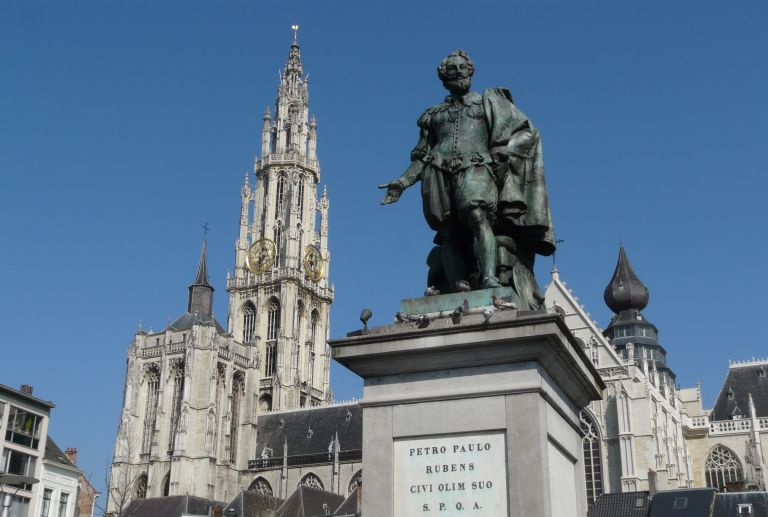 Estátua de Pieter Paul Rubens na Groenplaats