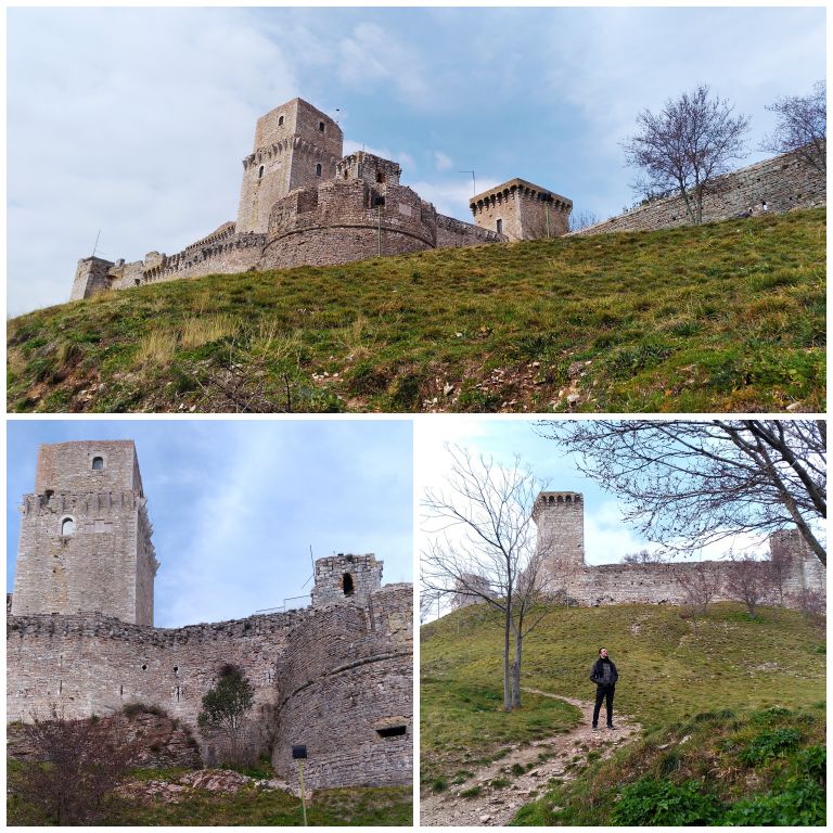 A fortaleza Rocca Maggiore, em Assis