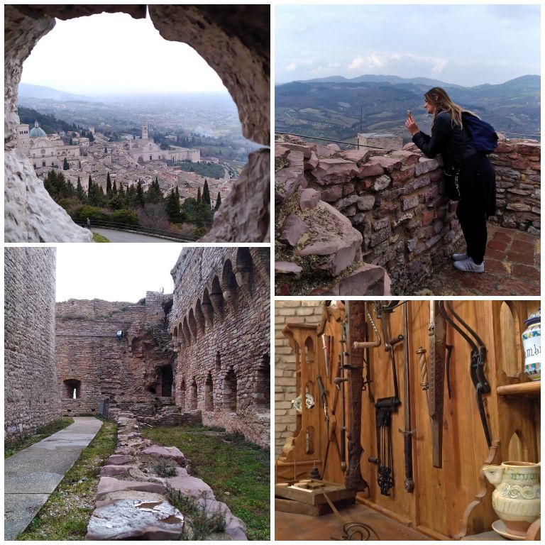 Detalhes da visita a Rocca Maggiore em Assis