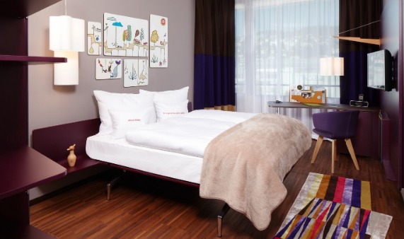 Quarto do hotel 25hours Zürich West | foto: site oficial