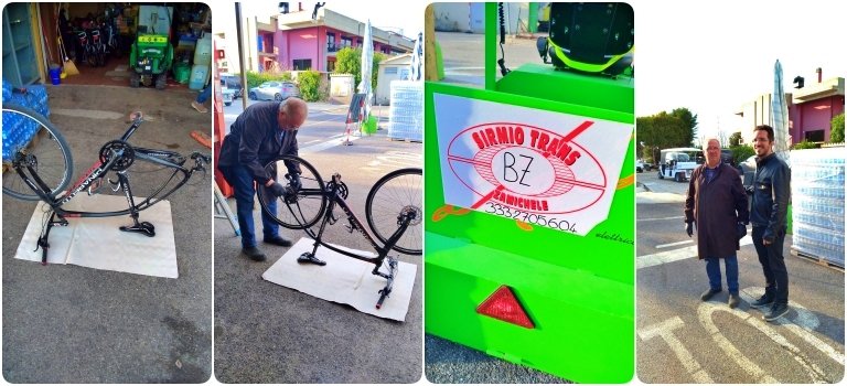 Sirmio Trans e a troca do pneu da bicicleta