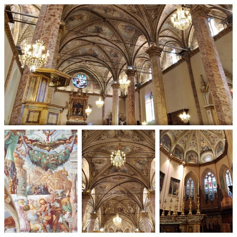 Detalhes do interior da Catedral de San Lorenzo