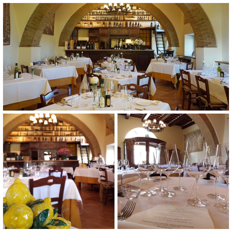 Restaurante La Taverna: ambiente sofisticado em uma antiga cave da Castello Banfi