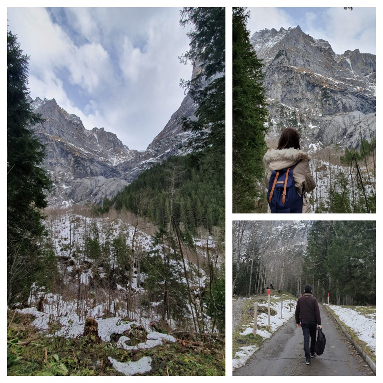 Trilha de volta ao centro de Grindelwald