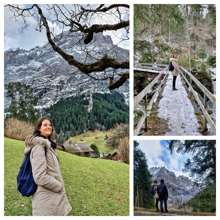 Trilha de volta ao centro de Grindelwald