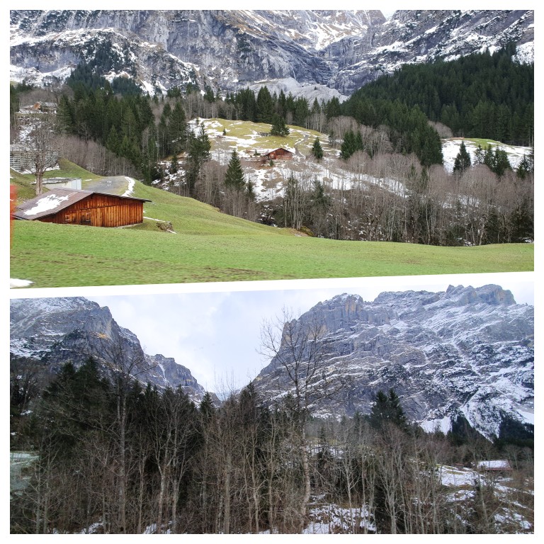 Paisagens alpinas na chegada ao Glaciar Oberer Gletscher