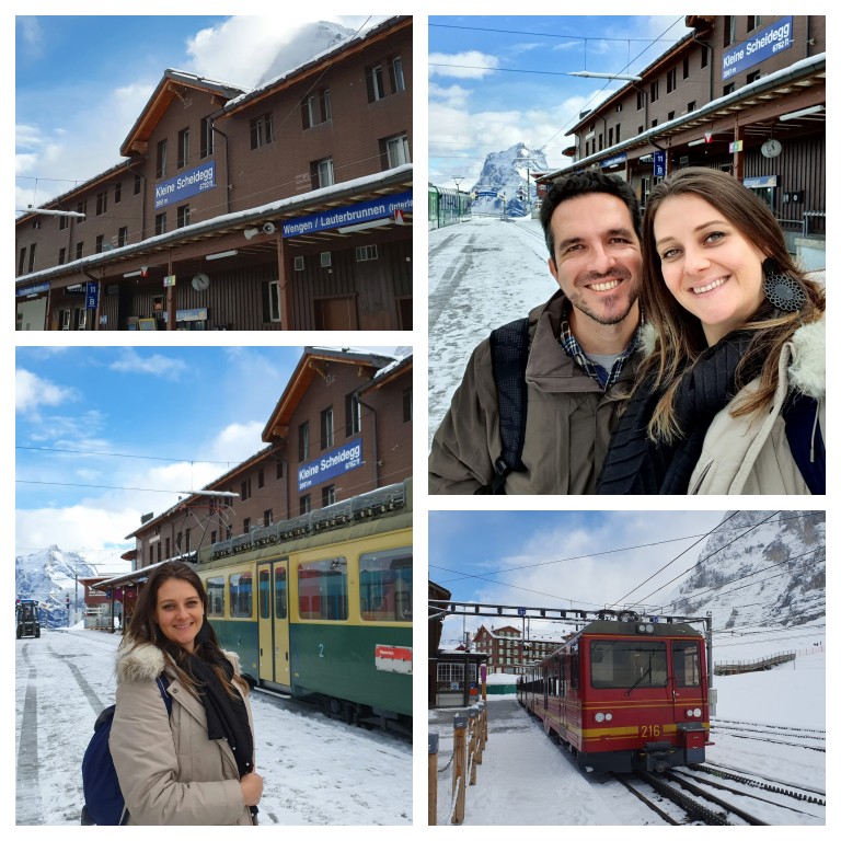 Kleine Scheidegg - passo de montanha entre as montanhas Eiger e Lauberhorn, no Oberland bernês, na Suíça