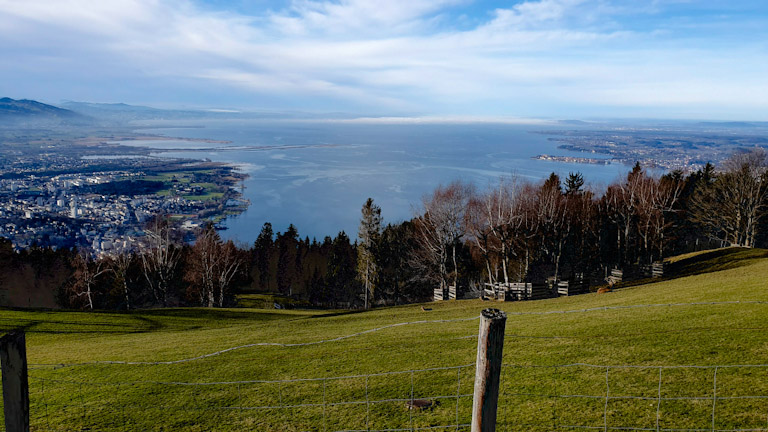 Mirante do lago na Montanha Pfander em Bregenz: vistas espetaculares das paisagens da região