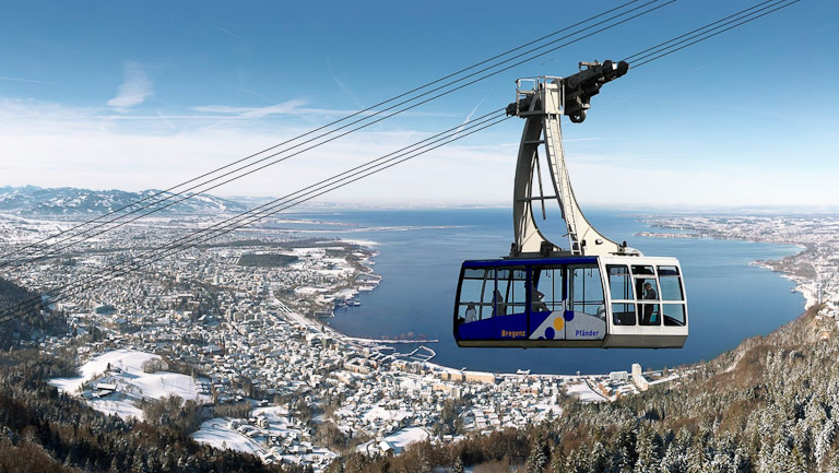 Pfänderbahn, o teleférico da montanha Pfänder