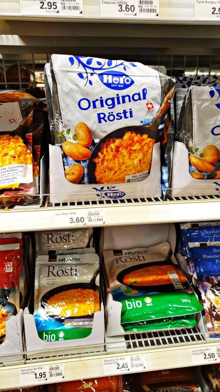 Supermercados na Suíça: principais redes e dicas do que vale a pena comprar 11 Batata Rösti | O que comprar nos supermercados na Suíça