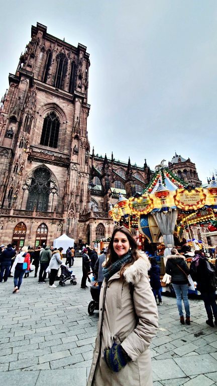 Christkindelsmärik | Mercado de Natal de Estrasburgo: stands nos arredores da Catedral