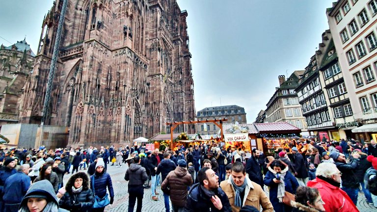 Marché de Noël à Strasbourg: Mercado de Natal em Estrasburgo