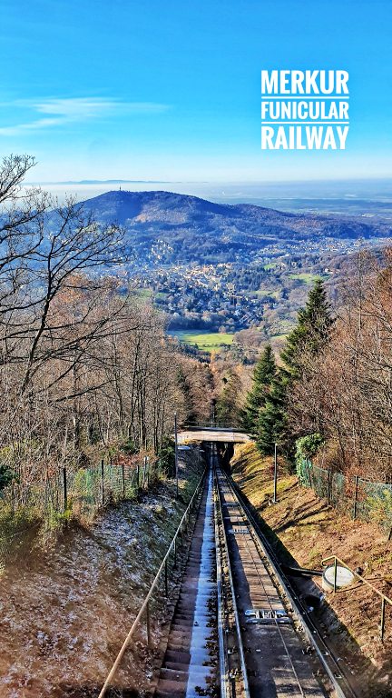 O que fazer em Baden-Baden: roteiro de 1 dia na cidade das águas termais na Alemanha 32 MerkurBergbahn: passeio de funicular até o alto da montanha Merkur | O que fazer em Baden-Baden