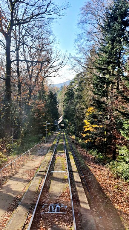 O que fazer em Baden-Baden: roteiro de 1 dia na cidade das águas termais na Alemanha 31 MerkurBergbahn: passeio de funicular até o alto da montanha Merkur | O que fazer em Baden-Baden