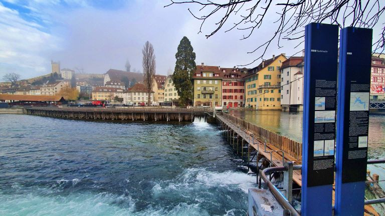 Nadelwehr Luzern - Barragem de agulha de Lucerna
