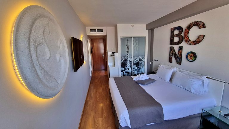 Hotel Evenia Rosselló: hotel 4 estrelas na melhor localização em Barcelona 9 Quarto do Hotel Evenia Rosselló