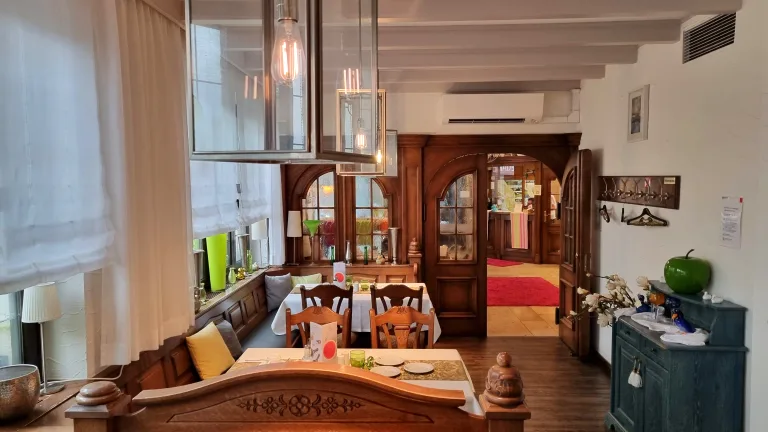 Onde ficar em Rüdesheim am Rhein, no vale do Reno: conheça o familiar e renovado Hotel Trapp 31 Restaurante do Hotel Trapp | Onde ficar em Rüdesheim am Rhein